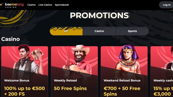 boomerang casino withdrawal games