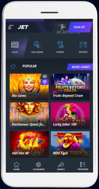 jet casino app slots
