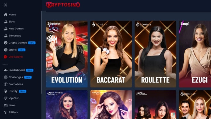 kryptosino casino live